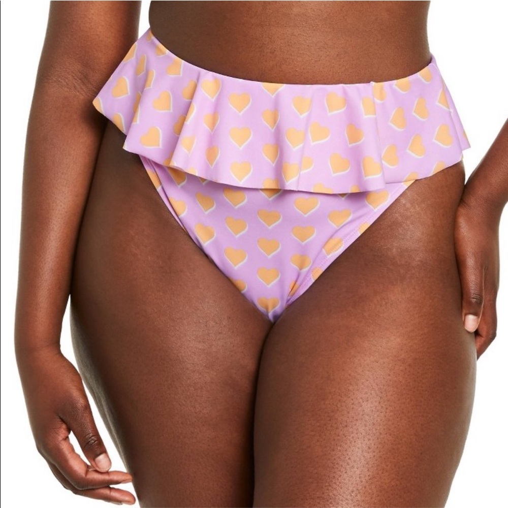 COPY - stoney clover lane swim suit flutter heart bottom M